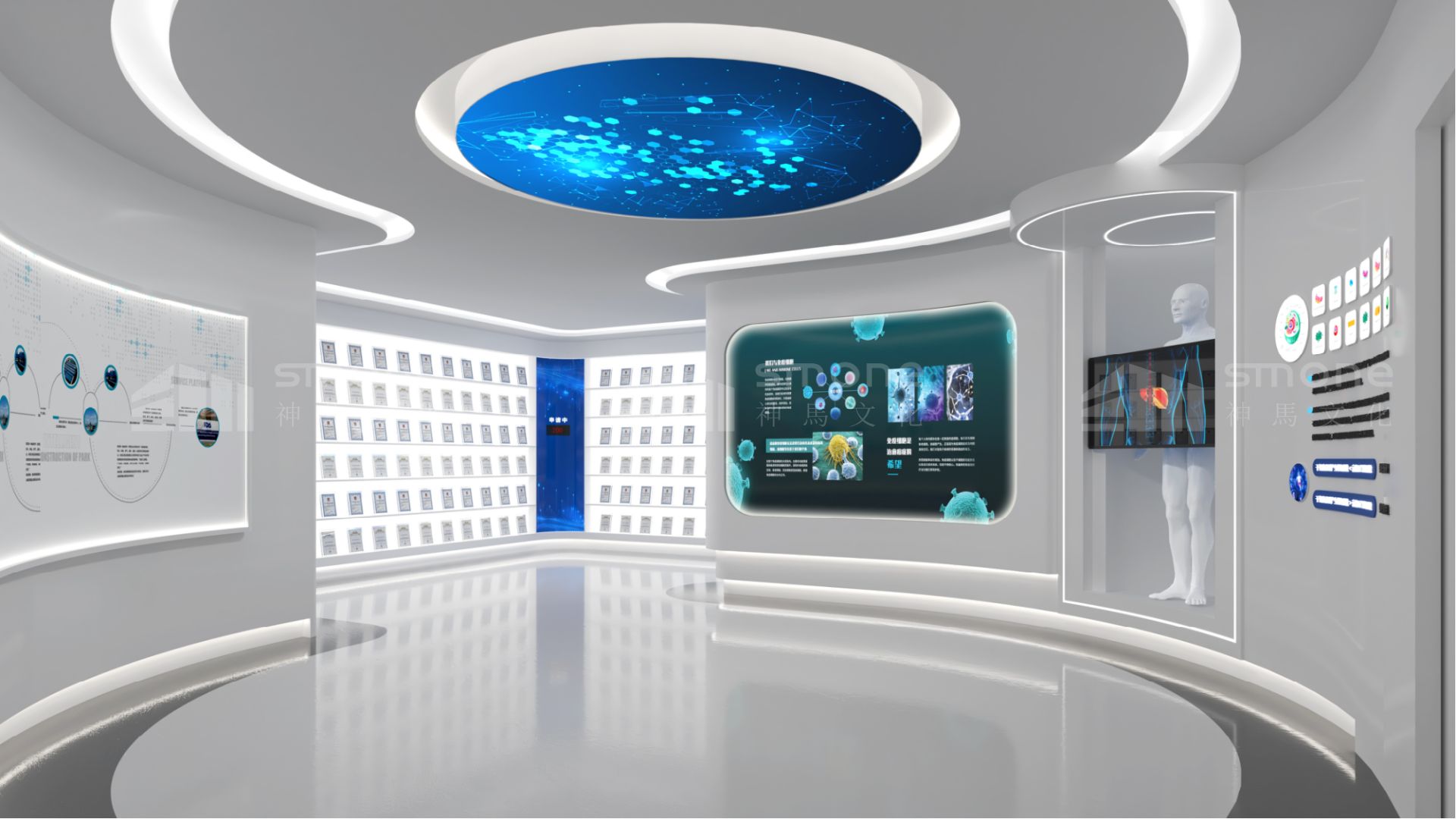 醫(yī)療器械展廳的 VR 手術模擬體驗設計｜干細胞展廳｜生物科技展廳